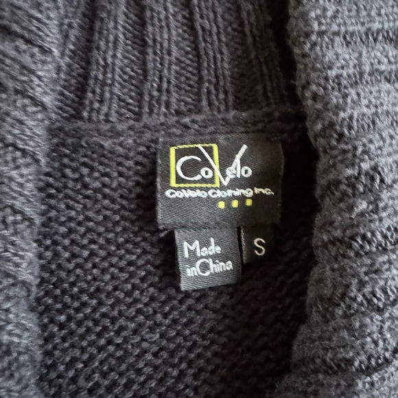 Cevelo Black Cardigan Embellished Appliqué - Picture 12 of 15